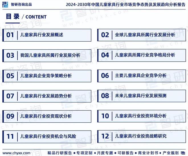 江南体育官网2024年中国儿童家具行业现状分析及发展趋势预测报告（智研咨询）(图2)